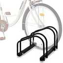 WALMANN 2 Bikes Floor Bike Stand, Bike Parking Rack Garage Bike Storage