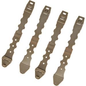 2 x 4 Packs Tactical MOLLE Malice Clips Short Coyote 5.9in