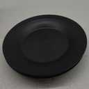 greenandlife 10inch/6pcs Dishwasher & Microwave Safe Wheat Straw Plates, Alternative for Plastic Plates, Lightweight Reusable Unbreakable Dinner Plates, Non-toxin, BPA Free for Kids Adults, Black (Black-Deep)