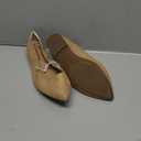 Amazon Essentials Women's Pointed-Toe Ballet Flat, Beige Microsuede, 9