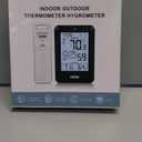 Indoor Outdoor Thermometer Wireless Weather Station, Internal External Thermometer Hygrometer, Home Batteryoperated Temperature Humiditymonitors 330 Feet (About 100 Meters) Backlight Display 