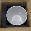 Nucookery Ceramic Utensil Holder for Countertop, 7.2" Large Cooking Utensil Crocks for Kitchen Counter, Farmhouse Kitchen Decor (Sand)