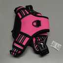 rabbitgoo Dog Harness for Large Dogs, No Pull Pet Harness with Soft Padded Handle, Adjustable Reflective Vest with 3 Buckles, Easy Walking Harness with 2 Leash Clips, Pink, L