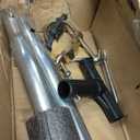 1PCS Trampoline Curved Pole, Universal Trampoline Replacement Enclosure Pole to Fit 8-16FT Curved Pole Trampoline Frame, Includes Foam Sleeve and Hardware with 2 Installation Options