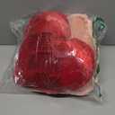 Roowest 2 Pack Valentine's Day Velvet Heart Pillows Soft Decorative Cute Love Fringe Throw Pillow Back Cushion for Girls Women Bed Sofa Couch Living Room Home Decor Wedding Gift(Red Pink)