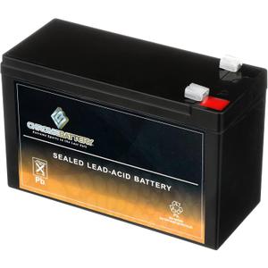 CB CHROMEBATTERY 12V 7AH Maintenance-Free Battery for UPS, Solar Power, Electric Toys, Emergency Lights, and More - Spade (F1) Terminal