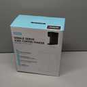 Mini Hot and Iced Coffee Maker Single Serve, for K Cup and Ground, 6 to 14 Oz Brew Sizes, with Recipe Book, for Home, Travel, RV, Office and Dorm, Classic Black (2.0 Version)