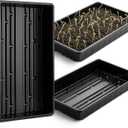 Mr. Pen- Plastic Growing Trays, 5Pack, Black, 17x10, Plant Tray, Seed Tray, Seedling Tray, Propagation Tray, Plant Trays for Seedlings, Planting Trays, Microgreens Growing Trays, Seedling Starter Tray