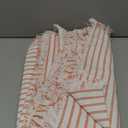 ZWJD Throw Pillow Covers 26x26 Set of 2 Striped Pillow Covers with Fringe Chic Cotton Decorative Pillows Square Cushion Covers for Sofa Couch Bed Living Room Farmhouse Decor (Burnt Orange)