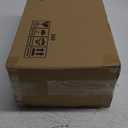 Goodluck 240 Pieces Gold Square Plastic Plates with Forks, Gold Dessert Plates for 120 Guests, Heavy Duty Disposable Plates for Party, Including 120 6.5" Plastic Plates and 120 7.4" Forks (Gold and White)