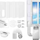 Portable AC Window Vent Kit with Exhaust Hose - 5.9" Diameter 78" Long, Fits LG Whynter Haier 99% Portable Air Conditioners, Adjustable Seal 17"-61" for Sliding Windows, Complete Kit Included