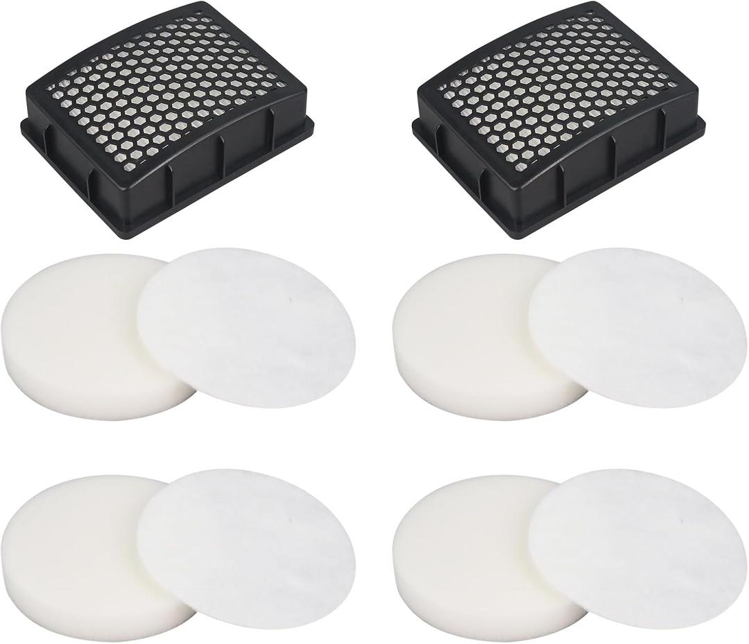 Replacement Filter Compatible with Kenmore DU2015 DU2012 K4010 Bagless Upright Vacuum (2 Hepa filter and 4 Foam filter)