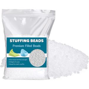 200g/7.05oz Premium Stuffing Beads, Stuffing for Stuffed Animals, Sandbags, Filled Beads Weighted Stuffing Bead for Halloween Christmas Craft DIY Decor