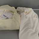 30x10ft Wrinkle Free Ivory Backdrop Curtain for Parties Soft Fabric Drapes Wedding Ivory Curtain Backdrop for Birthday Party Decorations Background for Photography 5x10ft,6 Panels