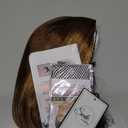 Short Wavy LightBrown Kids Wig Synthetic Girls Bob Wig Side Part Child Cosplay Costume Party Use