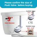 3-Inch Toilet Flush Valve Replacement Kit | Compatible with American Standard Champion 4 Model | Includes Flush Valve, Fill Valve, Gasket, Bolts | For 2-Piece Toilets
