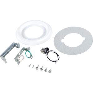 Aspen Creative 21067-11, Recessed Lighting Converter Kit, 8" Diameter, White Plastic Medallion, Set of 1