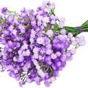 ABAJI Tiny Babys Breath Artificial Flowers Gypsophila Real Touch Flowers for Wedding Party Home Garden Decoration 12 inch in Length Small and Short