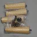 6 Inches Round Solid Wood Furniture Legs Set of 4, Natural Wooden Replacement Feet with Threaded 5/16'' Hanger Bolts for Sofa, Couch, Armchair, Cabinet, TV Stand, Ottoman and Dresser