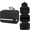 Maliton Toiletry Bag for Men & Women Travel Toiletry Bag Hanging Toiletry Bag Hygiene Bag with 4 Compartments Waterproof Bathroom Shower Bag for Traveling(Black)