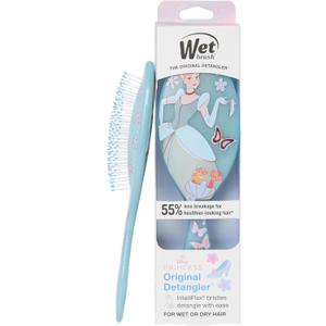 Wet Brush Disney Princess Cinderella Original Detangler Hair Brush, PainFree Knot Removal, Flexible Bristles Detangle Wet or Dry Strands, Works on All Hair Types, Ergonomic Handle, Reduces Breakage
