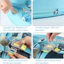 Mambobaby Float Add Tail Baby Swim Float with Canopy Solid Pool Infant Swim Trainer Swimming Training Lying Air Free Water Floats Non-Inflatable Waist Swim Ring for Toddlers (Dinosaur), Medium