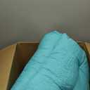 Waterproof Long Lounger Chair Cushion Outdoor Chaise Lounge Chair Cushionswith Ties, Patio Recliner Thickened Lounge Chair Cushions for Indoor 74.4 x 22 x 4.7 Inches, Cushion Only(Lake Blue)