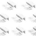 RUIAN Aquarium Glass Cover Clip, 8Pcs Fish Tanks Acrylic Support Holder Aquarium Lid Clips Clamps Clear Universal Lid Clips 10mm