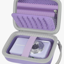 Digital Camera Case for CAMKORY/for Kodak Pixpro/for VAHOIALD/for Sony DSCW800 830/ for Canon PowerShot 180 190. Kids Vlogging Cameras Storage Holder for Accessories (Box Only)-Purple