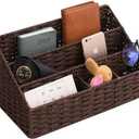 Mail Organizer Countertop, Mail Organizer, Mail Sorters, Magazine File Holder, Desk Organizer and Accessories, Dark Brown