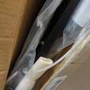 No Pawblems 55" Extra Tall Pet Gate with Adjustable Cat Door, 29-43" Auto Close Dog Gate, NO Drilling Pressure Mounted for Doorways/Hallways, 1.37" Narrow Bar Spacing, Black