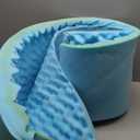 DMI 2-Inch Foam Mattress Topper, Egg Crate Foam Pad for Support, Air Circulation, Pressure Relief & Weight Distribution, Twin Size 33 x 72, Blue