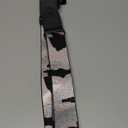BAKKO Camouflage Guitar Strap Nylon Woven Strap With First-Layer Cowhide Leather Ends, White