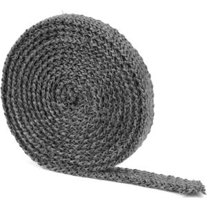 Stanbroil Graphite Impregnated Fiberglass Flat Rope Seal Gasket Replacement for Wood Stoves - 5/8" x 1/8" x 84"