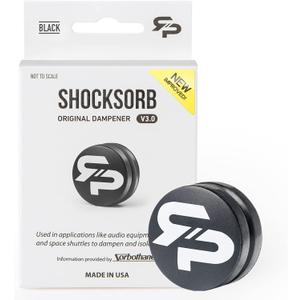 RTP Tennis Racket Vibration Dampener - ShockSorb Original or Ultrasoft V3 The Only Dampener Made for Pain Relief - Handcrafted with Patented Material Sorbothane Made in USA - 