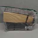 Dicunoy Set of 2 Small Wire Baskets, Narrow Rustic Storage Bin for Bathroom Counter, Farmhouse RectangleOrganizer Tray for Kitchen Countertop, Pantry, RV, School Classrooms, Office Decorative