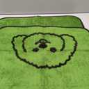 Qeils Washable Pee Pads for Dogs, 2 Pack Super Absorbent Reusable Puppy Pads with Green Long Wool for Potty Training, Floor, Couch, Bed, and Crate,18"x 24"