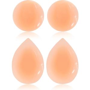 4Pcs Silicone Butt Pads for women, Adhesive Reusable Butt Hip Dip Corrector Enhancer for Crossdressers Underwear