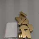 UNIQOOO 10 Set 2" Arch Birch Wood Stand with Cards |1.2mm Slot, for Name Cards, Place Card Holder, Photo Display Stand | for Event Decor, Retail Shop, Cafe Restaurant Menu, Business Card, Name Tag