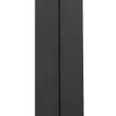 Voolan Shower Arm with Flange, Ceiling Mounted Fixed Shower Pipe, Bathroom Straight Rain Shower Replacement Arm, Universal Connection 1/2 NPT (16 Inch Square, Matte Black)