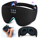 LC-dolida Sleep Headphones, 3D Sleep Mask Bluetooth Wireless Music Eye Mask, Sleeping Headphones for Side Sleepers Sleep Mask with Bluetooth Headphones Ultra-Thin Stereo Speakers Perfect for Sleeping