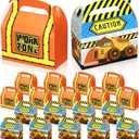 Marspark 20 Pieces Construction Treat Boxes Birthday Party Supplies Construction Truck Party Favor Box Paper Candies Goody Boxes for Boys Girls Birthday Decoration 4.8 x 2.4 x 4.8 Inch