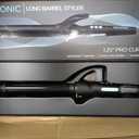 Bio Ionic Long Barrel Curling Iron with Moisture Heat Technology & NanoIonic MX Versatile Curling Wand, Size: 1.25 Inch (Loose Curls)
