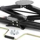 Lippert Components Manual 30" RV Scissor Jack Kit for 5th Wheels, Travel Trailers, Set of Two, 5,000 lb. Load Capacity, Anti Rust Coating, Universal Bolt-On Installation, Bow-Tie Base, Crank Handle - 285344