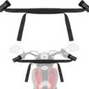 Dreyoo Motorcycle Handlebar Tie Down Straps for 32" Bars, Adjustable Bar Harness with Iron Cups, Transport Securing Strap for Motorcycles, Mopeds, Scooters & Bikes with Fairings