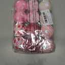 Zhanmai 12 Pcs Valentine's Day Ball Ornaments Pink Mini Fabric Wrapped Ball 1.97 Inch Decorative Hanging Tree Ornaments Love Decorations for Wedding Party Supplies