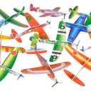 24 Glider Planes Birthday Party Favors Foam 8" Fighter War Plane, 6 To 8 Inches