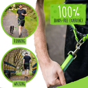 Lukovee No Pull Dog Harness & Leash Set - Heavy Duty Dog Vest Harness with Soft Padded for Medium Large Dogs, Adjustable Reflective Tactical Pet Harness for Easy Walk and Training (L, Green) (Large (Chest 26.4-30.3"))