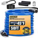 WABUPD 50FT Heated Water Hose for RV, Heated Drinking Water Hose, Anti-Freezing Temperature Down to -48°F, Great Rv Accessories for Campers, Livestock, Agriculture (50FT)
