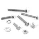 280PCs 1/4-20 Hex Bolts Screws Hex Nuts Flat Washers Lock Washer Kit, Stainless Steel 304, Fully Threaded Hex Bolt 1/4-20 x 1/2" 3/4" 1" 1-1/4" 1-1/2" 1-3/4" 2" Length